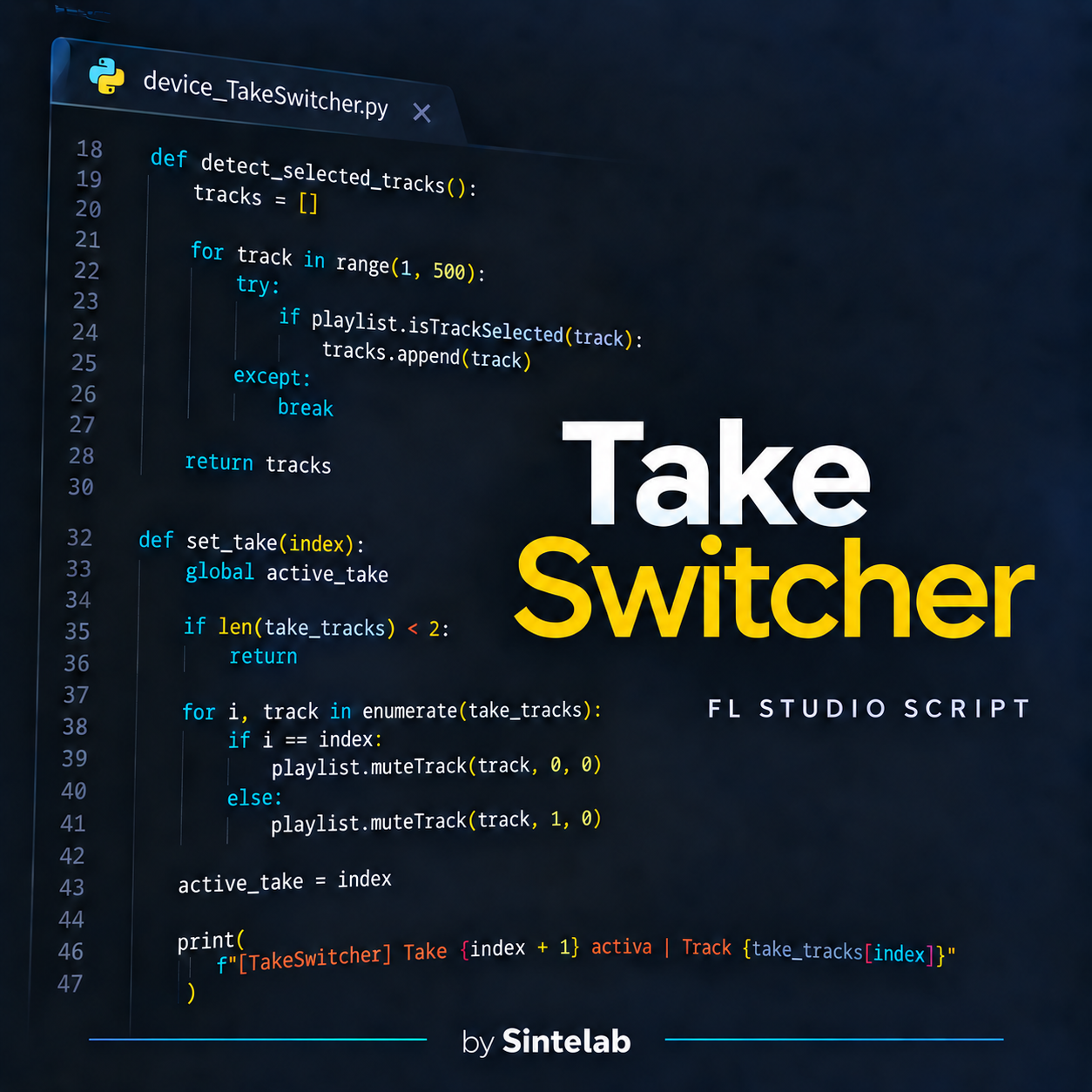 Take Switcher - script para FL Studio de Sintelab