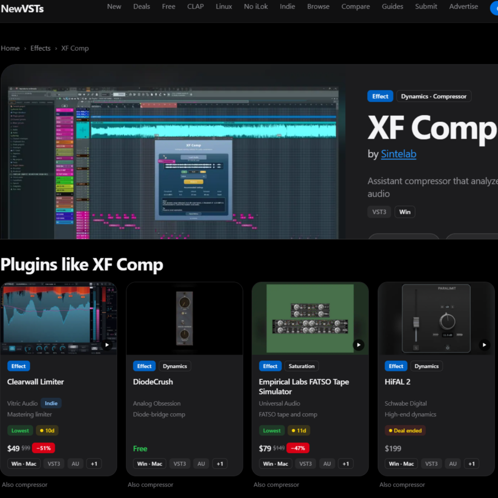 news new vsts xf comp sintelab